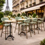 Horeca-Terras-Bar-Armstoel-MILANO-Groen-Kunststof