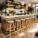 Horeca-Terras-Barkruk-HAVANA-Creme-Aluminium-Rattan