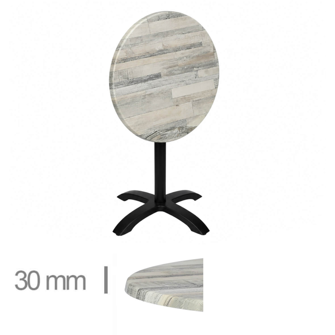Horeca-Terrastafel-Opklapbaar-Rond-WERZALIT-WHITE-BLOCK-Ø60-cm
