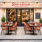 Terrasstoel-SIENA-Stapelbaar-RoodZwart-Rattan