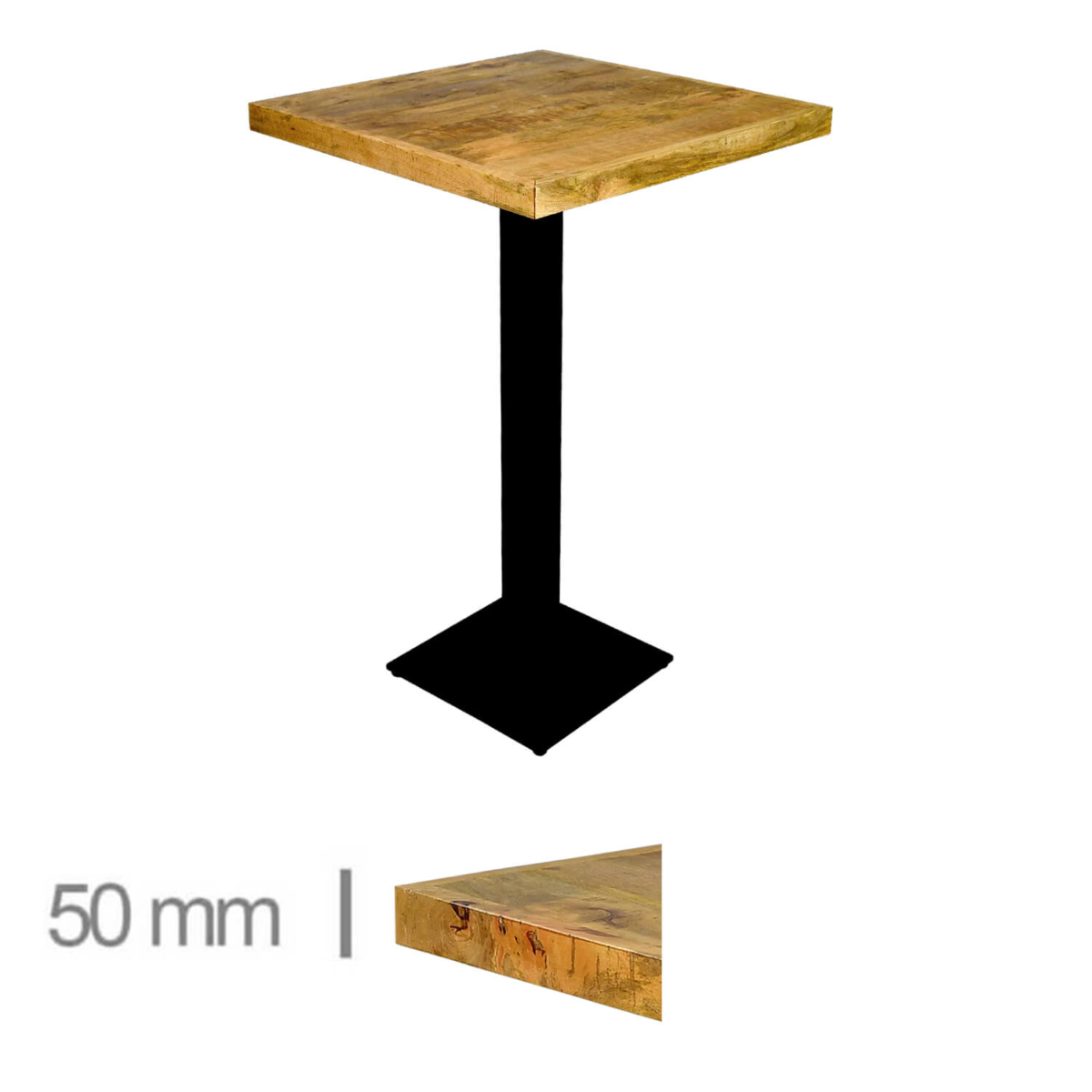 Horeca-Mangohout-Statafel-Mango-70×70-Hoogte-113-Cm-B-339H Horeca-Mangohout-Statafel-Mango-70×70-Hoogte-113-Cm-B-339H