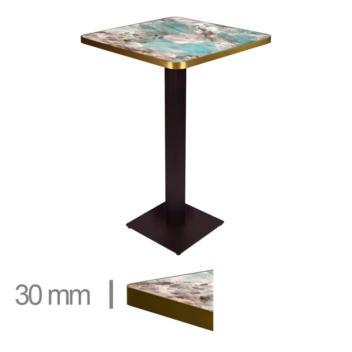Horeca-Statafel-Faux-Marmer-Green-60×60-Hoogte-111-Cm-yk Horeca-Statafel-Faux-Marmer-Green-60×60-Hoogte-111-Cm-yk