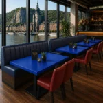 Horeca-Tafelblad-blauw-5-cm-Dik-70x120