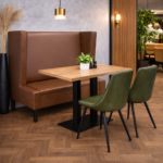 Horeca-Eetbank-KING-Cognac-Kunstleer