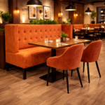 Horeca-Eetbank-QUEEN-Cognac-VelvetFluweel