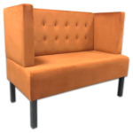 Horeca-Eetbank-Queen-Vintage-Velvet-Fluweel-Cognac