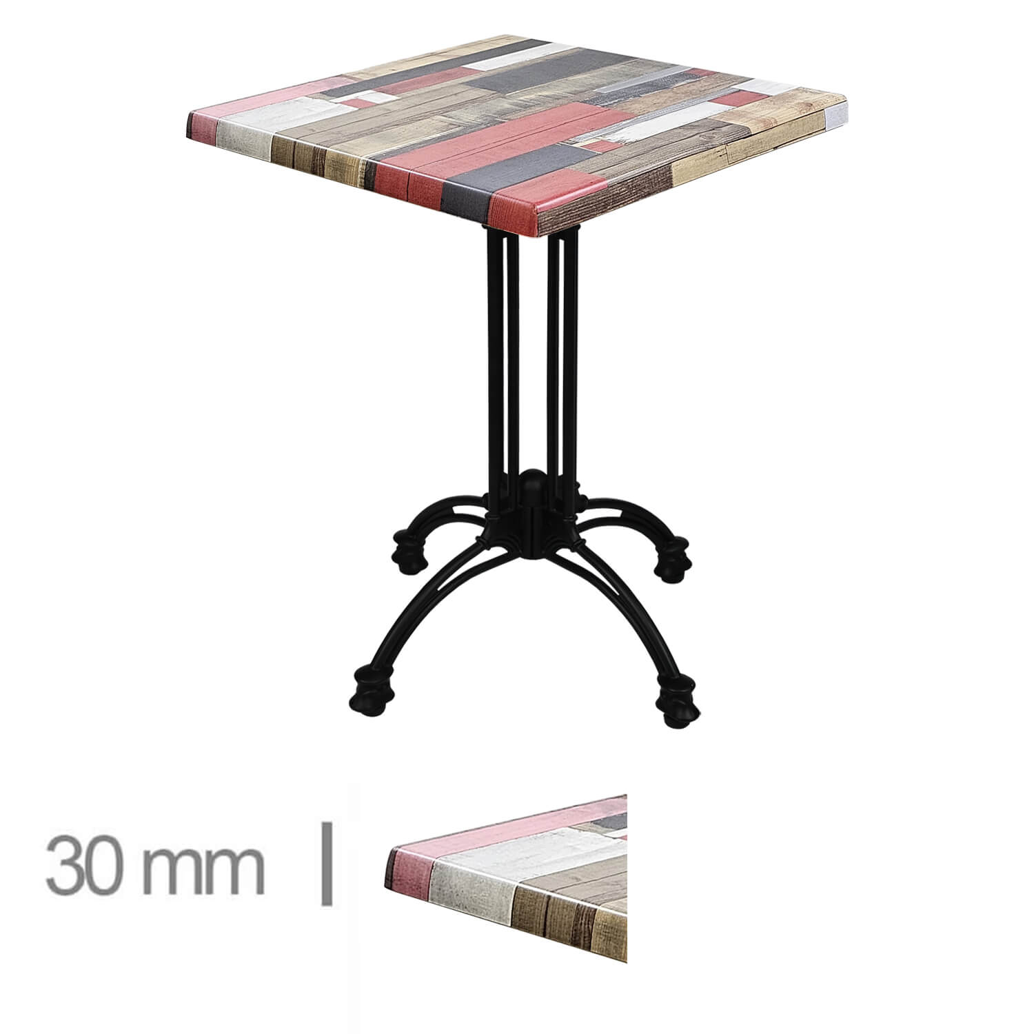 Horeca-Terrastafel-Werzalit-DE-Kbana-Rouge-70x70-Cm-A-442 Horeca-Terrastafel-Werzalit-DE-Kbana-Rouge-70x70-Cm-A-442