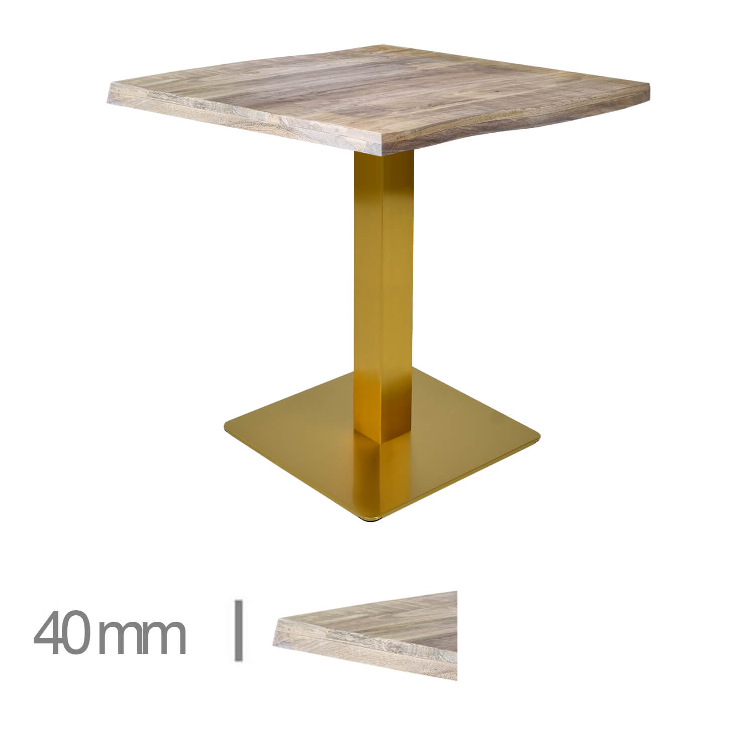 Horeca-Mangohout-Tafel-Mango-NE-70x70-Cm-Met-Stalen-Onderstel-B-339-GOLD