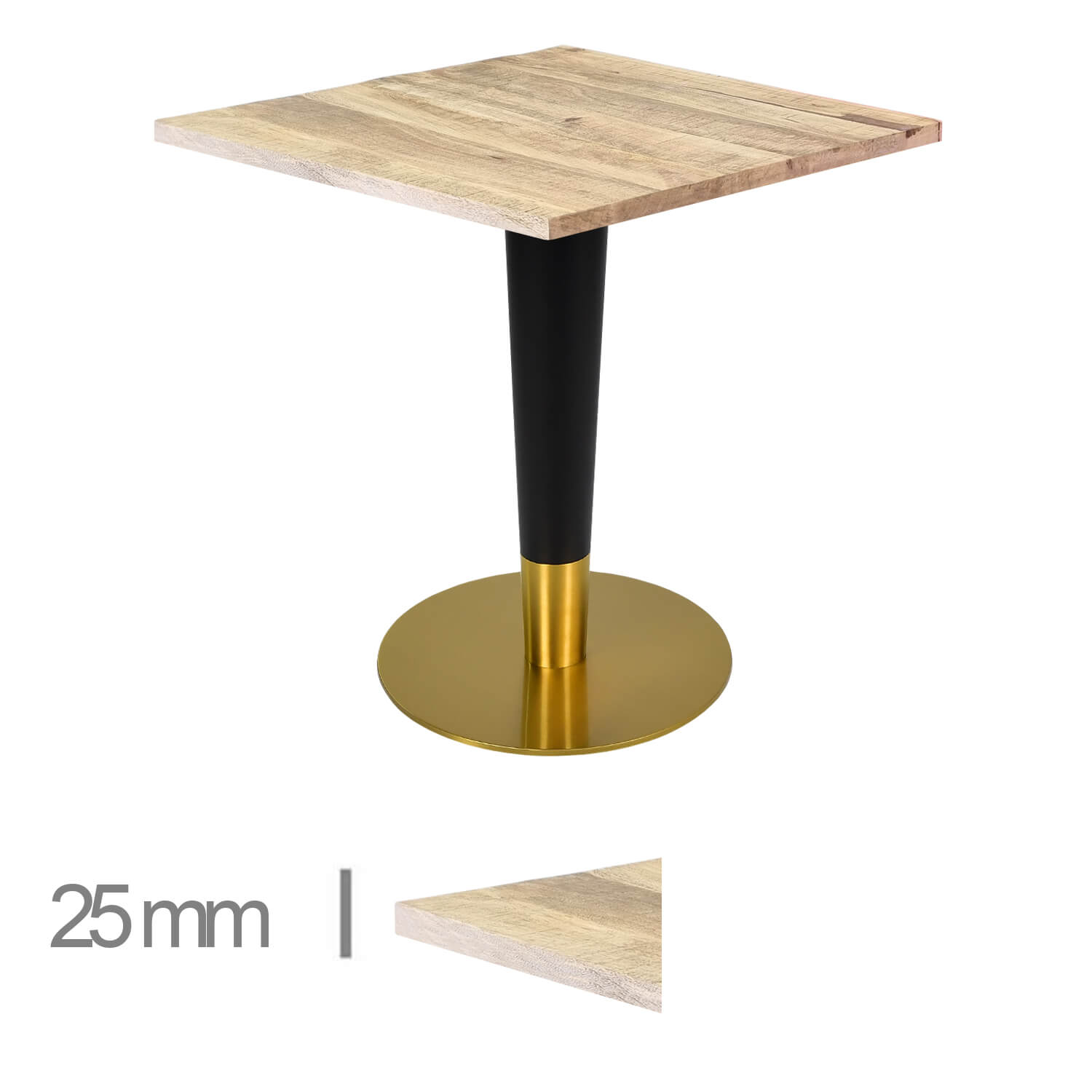 Horeca-Mangohout-Tafel-Mango-Solid-70x70-Cm-B-320-GOLD-BLACK