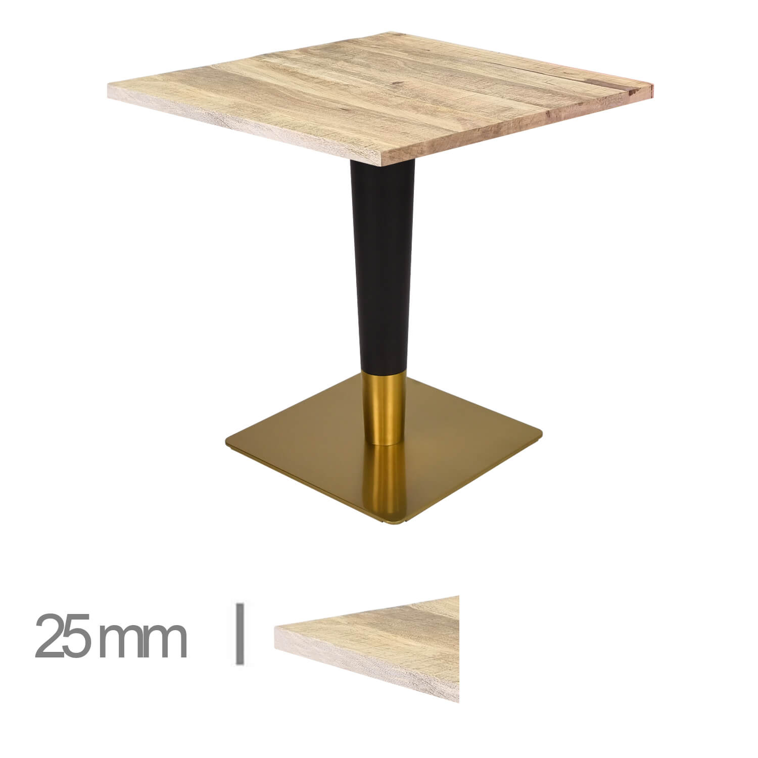 Horeca-Mangohout-Tafel-Mango-Solid-70x70-Cm-B-339-GOLD-BLACK