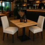 Horeca-Mangohout-Tafelblad-3-cm-Dik-70x70-compact