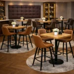 Horeca-Metalen-Barstoel-EMPERIO-Cognac-kunstleer