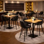 Horeca-Metalen-Barstoel-EMPERIO-zwart-kunstleer