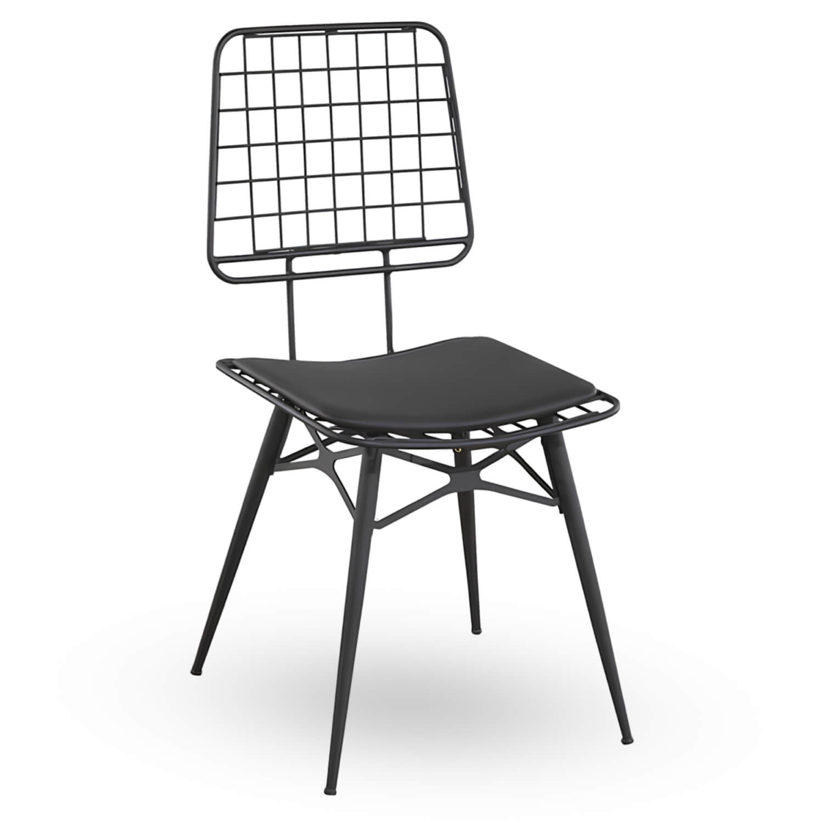 Horeca-Stoel-RIO-Zwart-Vintage-Kunstleer Horeca-Stoel-RIO-Zwart-Vintage-Kunstleer