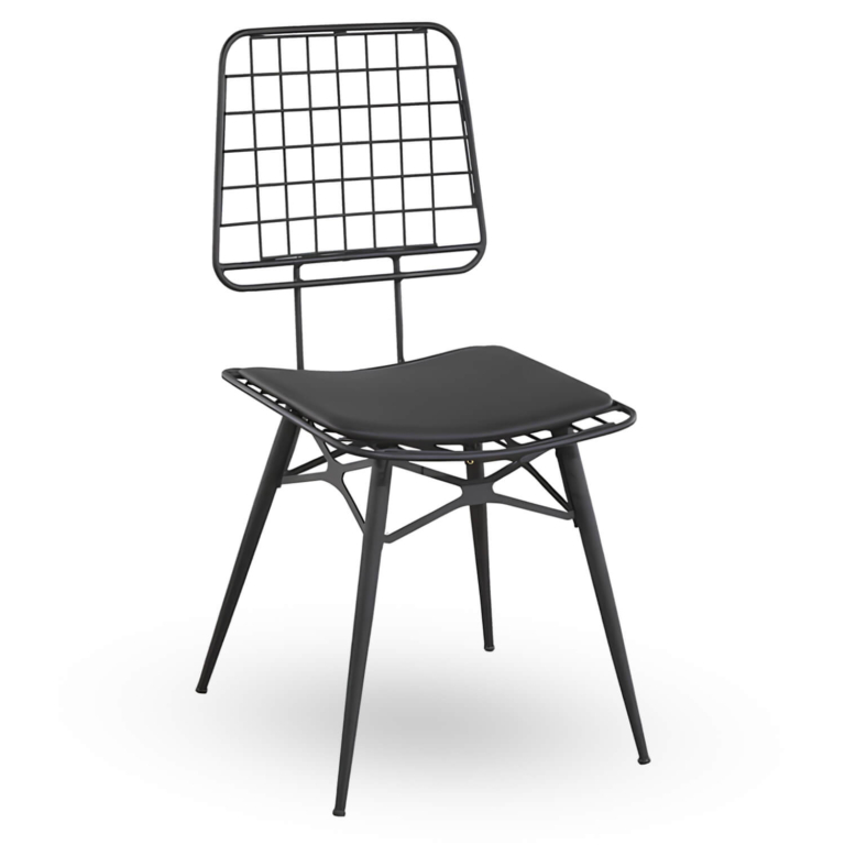 Horeca-Stoel-RIO-Zwart-Vintage-Kunstleer