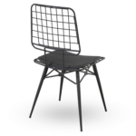 Horeca-Stoel-RIO-Zwart-Vintage-Kunstleer-A