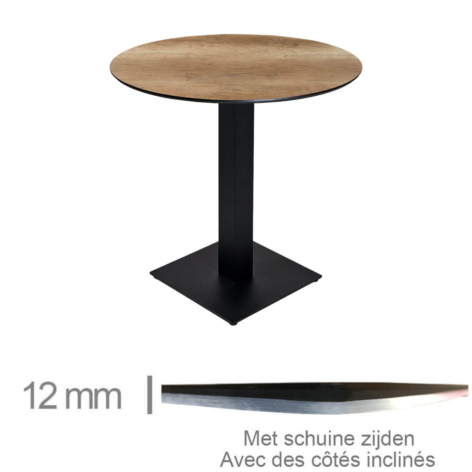 Horeca-Tafel-Rond-Compact-Canyon-Monument-Oak-69-Cm-Met--Onderstel-B-339