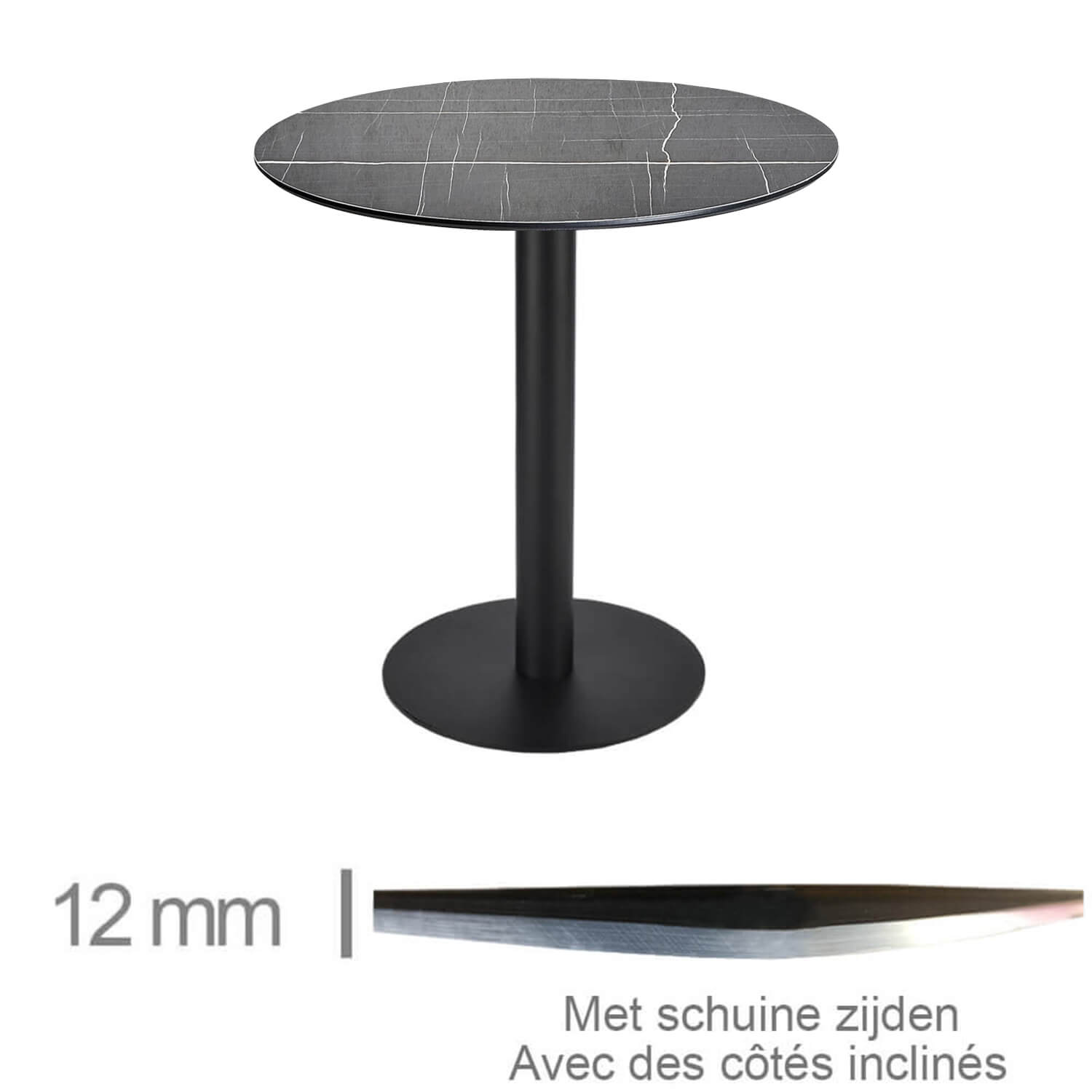 Horeca-Tafel-Rond-Compact Palazzo-69-Cm-Met-Onderstel-B-320