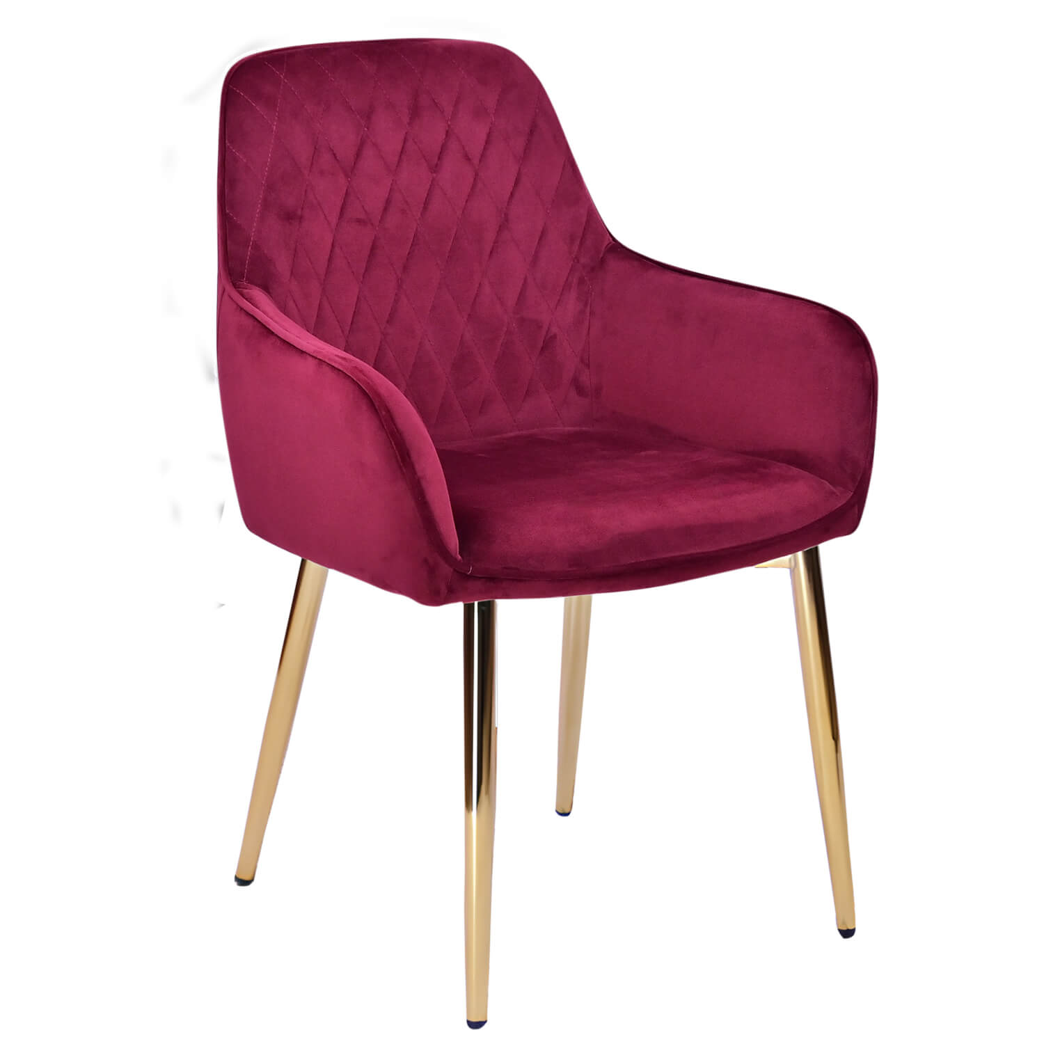 Horeca-Armstoel-Velvet-Fluweel-Luxor-Bordeaux