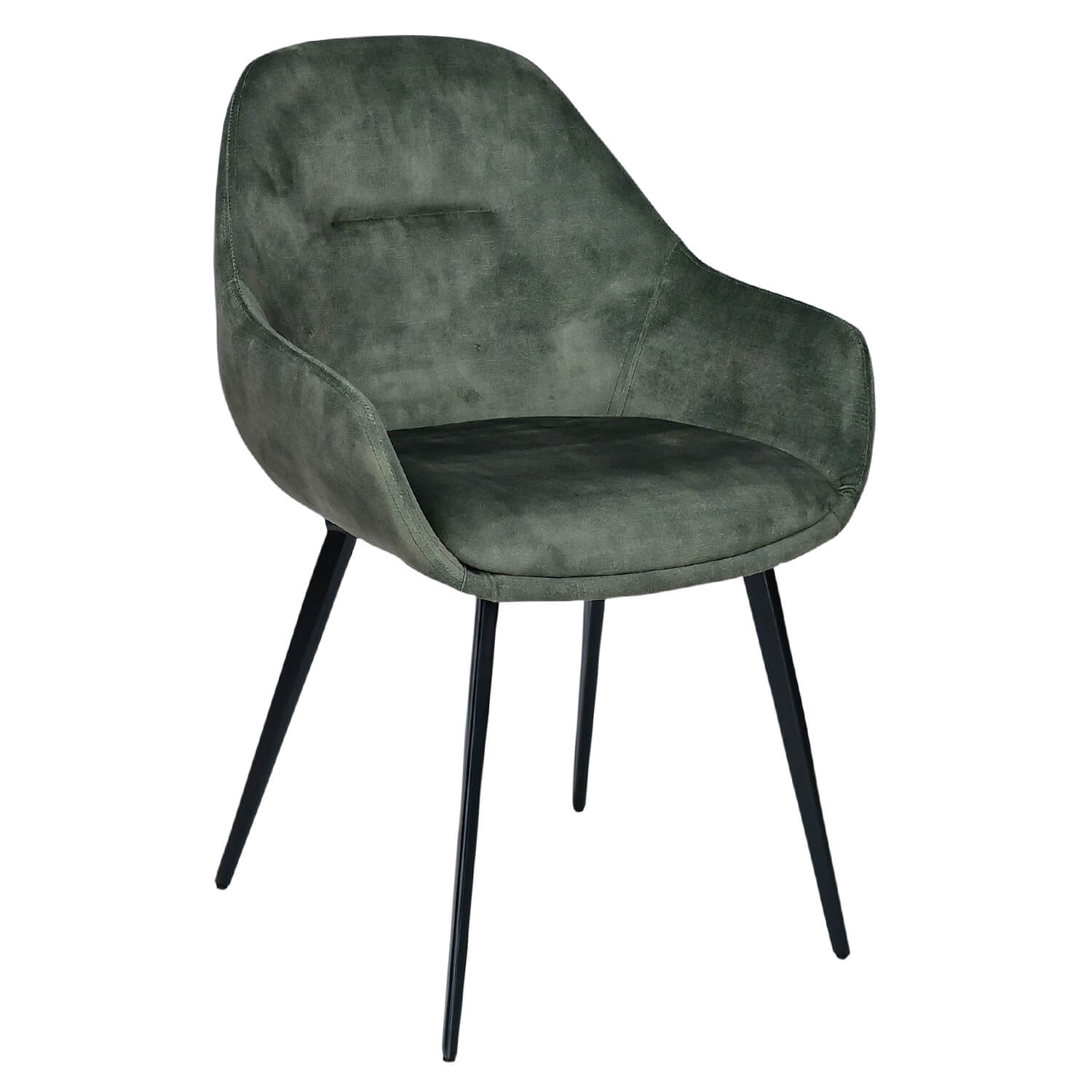 Horeca-Armstoel-Velvet-Fluweel-Oslo-Olijf