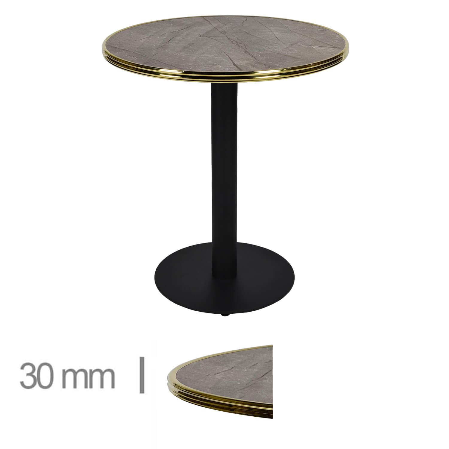 Horeca-Tafel-Rond-Met-Messing-Rand-Werzalit-Dia-60-Cm-B-320