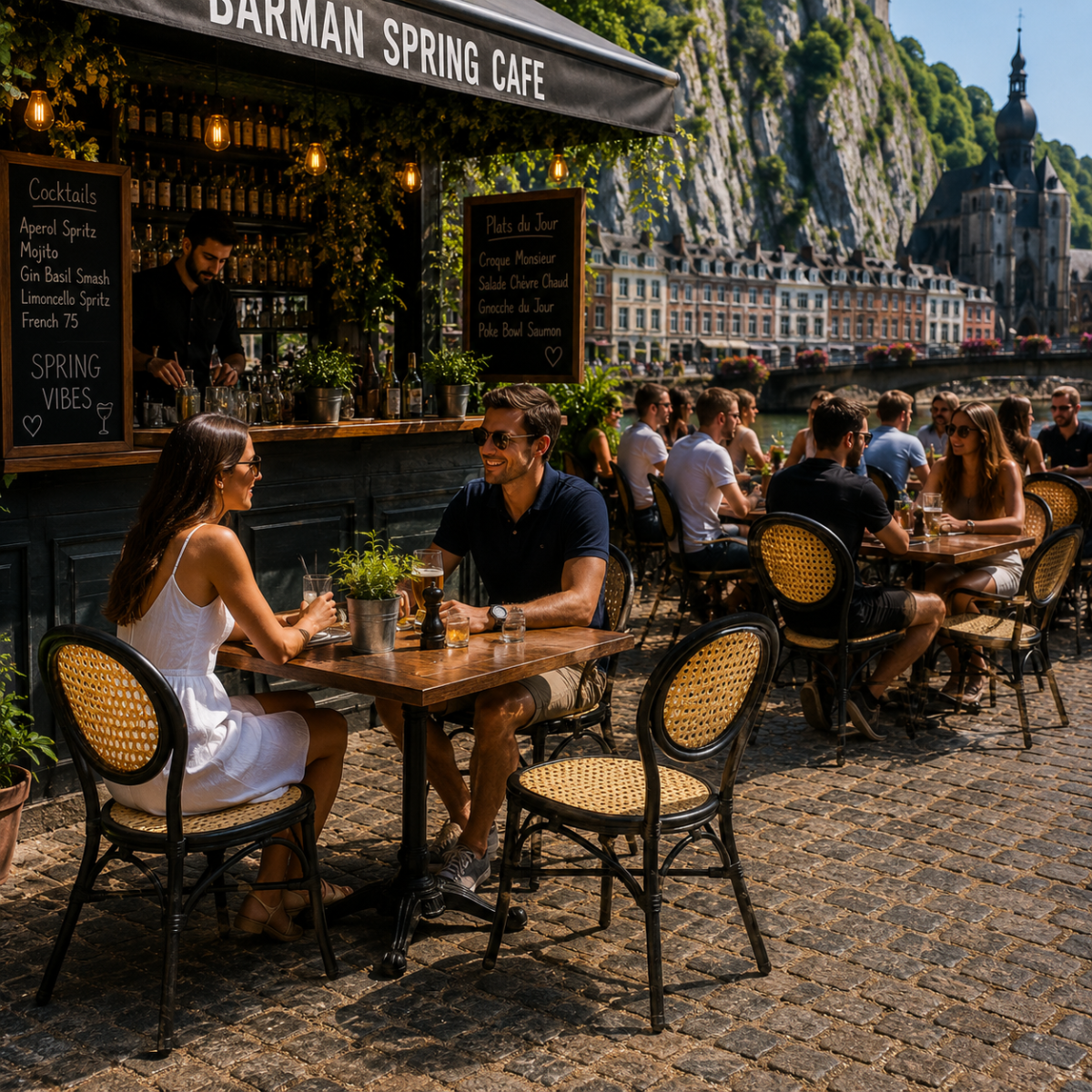 Terrasstoel-ANTONIO-Stapelbaar-BeigeZwart-Rattan-5