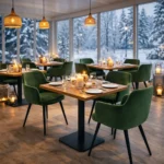 Horeca-Armstoel-MALMO-olijf-Velvet-Fluweel