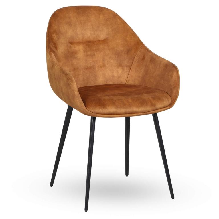 Horeca-Armstoel-OSLO-Goud-Velvet-Fluweel