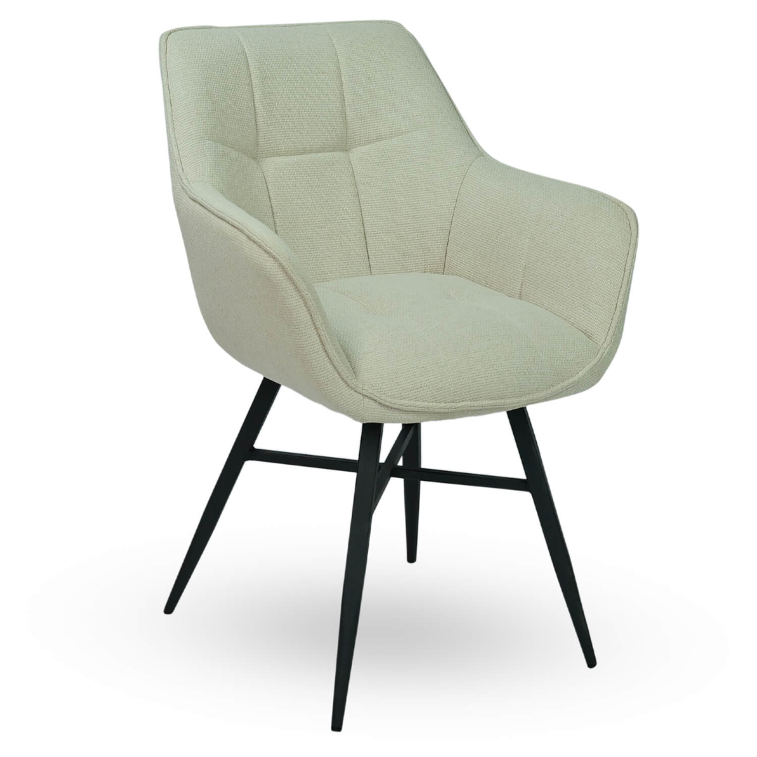 Horeca-Armstoel-ROCCA-Creme-Vintage-Stof