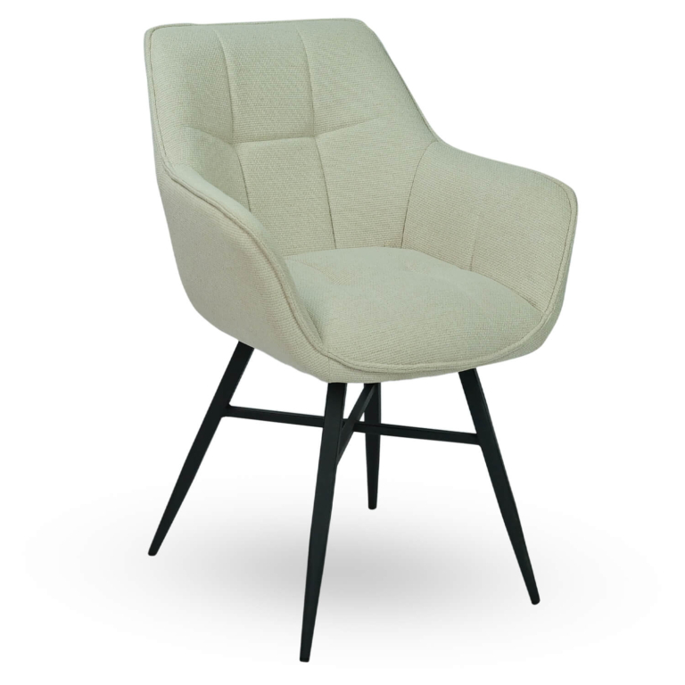 Horeca-Armstoel-ROCCA-Creme-Vintage-Stof