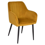 Horeca-Armstoel-Velvet-Fluweel-Artes-Goud