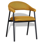 Horeca-Armstoel-Amaze-Ademende-Stof-Oker