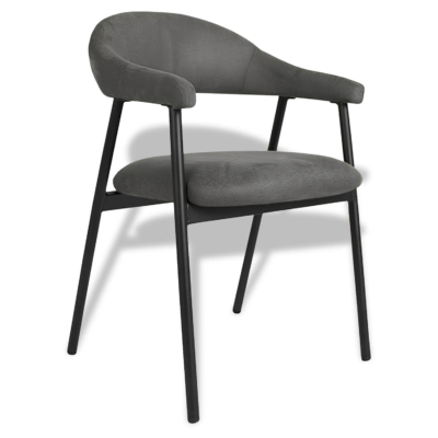 Horeca-Armstoel-Amaze-Vintage-Microvezel-Antraciet