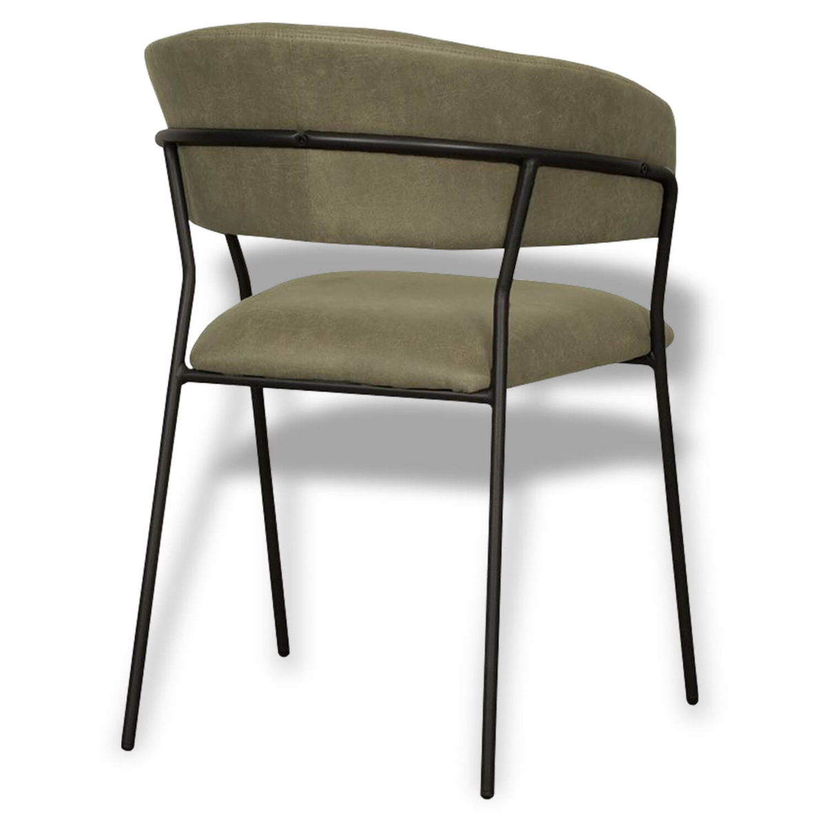 Horeca Armstoel - LUUK - Moss Vintage Microvezel - Afbeelding 4