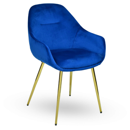 Horeca-Armstoel-OSLO-Blauw-Velvet-Fluweel
