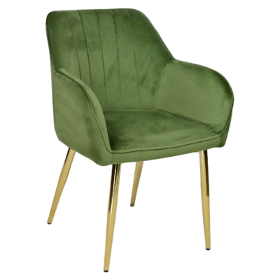 Horeca-Armstoel-Velvet-Fluweel-Artes-Olijf