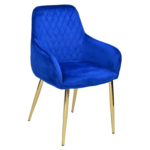 Horeca-Armstoel-Velvet-Fluweel-Luxor-Blauw