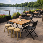Terras-Barkruk-ISLAND-Stapelbaar-Beige-Rattan