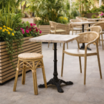 Terras-Barkruk-ISLAND-Stapelbaar-Beige-Rattan