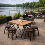 Terras-Barkruk-ISLAND-Stapelbaar-Wenge-Rattan