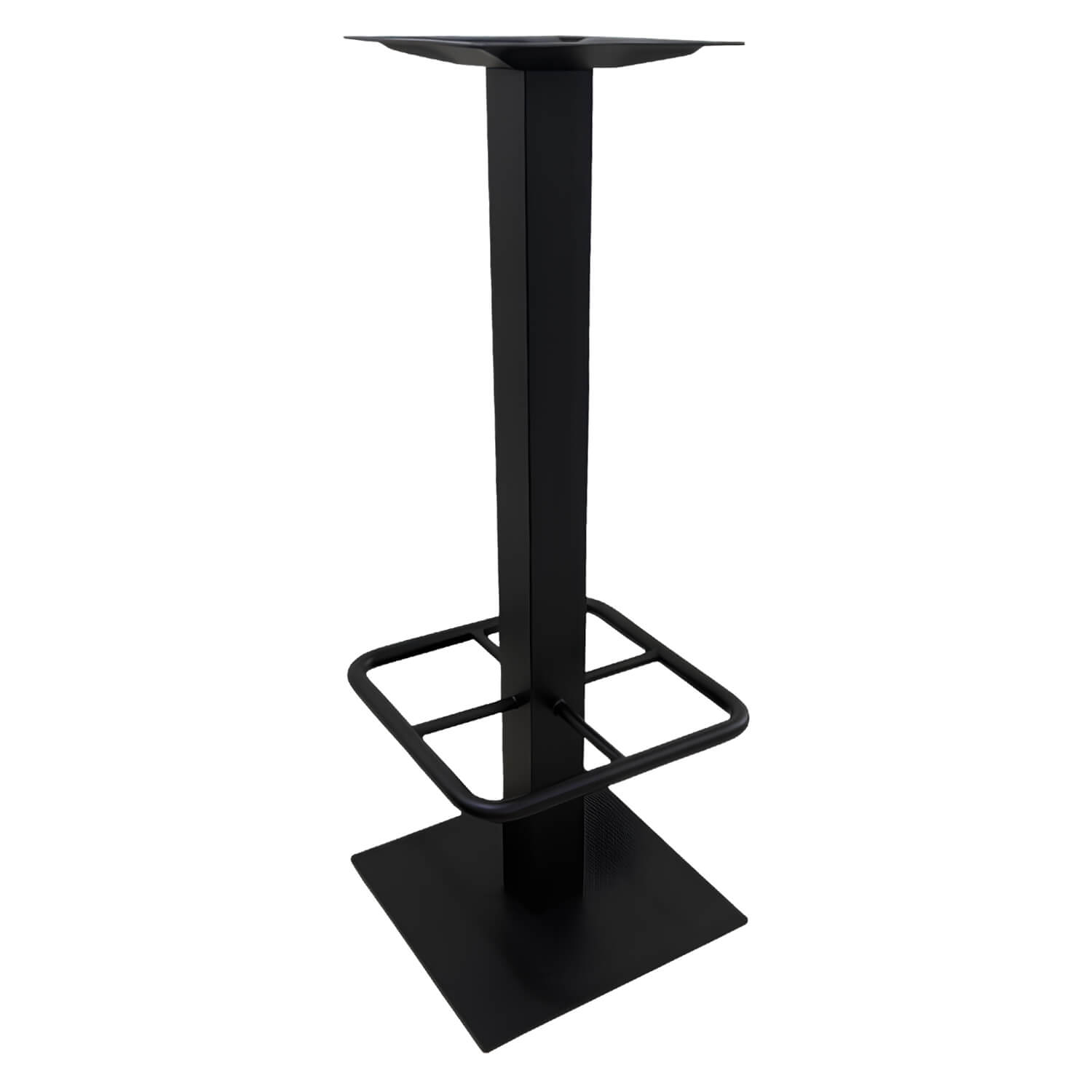 Horeca-Tafelonderstel-Staal-40x40-Hoogte-108-Cm-Zwart-B-339H-F