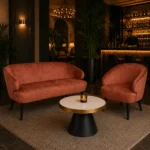 Horeca-Lounge-Bank-MARGARITA-Koper-Velvet-Fluweel