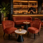 Horeca-Lounge-stoel-BELLINI-roest-fluweel