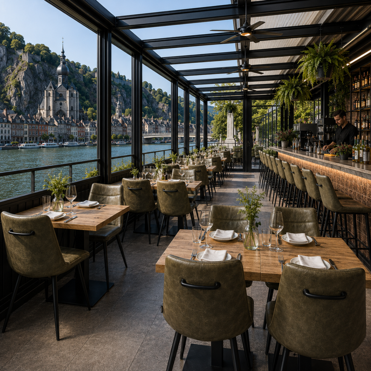 Horeca-Stoel-KENZA-olijf-Kunstleer-neww