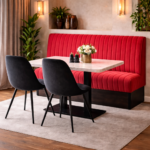 Horeca-Eetbank-ATLAS-Bordeaux-VelvetFluweel