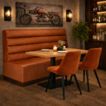 Horeca-Eetbank-Ibiza-Cognac-Velvet-Fluweel