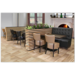 Horeca-Eetbank-Luna-120-cm-Kunstleer-Zwart-Model-8