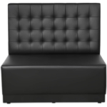 Horeca-Eetbank-Luna-120-cm-Kunstleer-Zwart-V