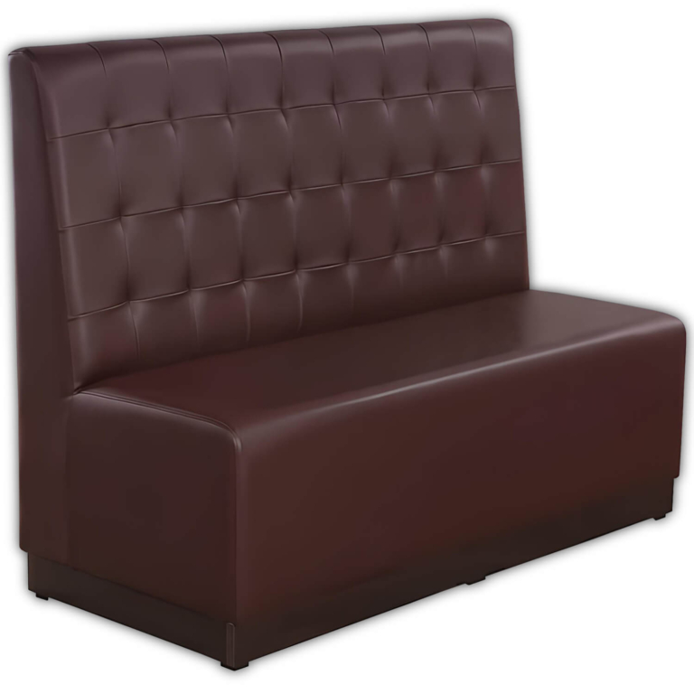 Horeca-Eetbank-Luna-140-cm-Kunstleer-Bruin