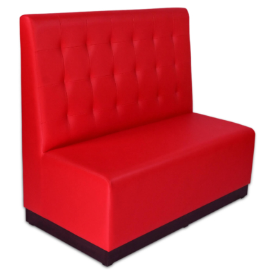 Horeca-Eetbank-Luna-Kunstleer-Rood